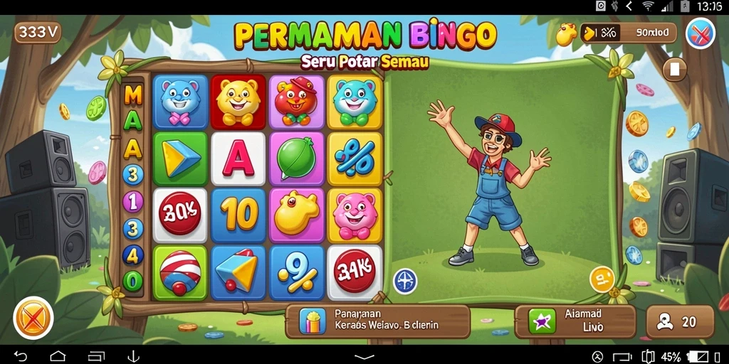 Tampilan gameplay seru di 333V aplikasi Bingo.