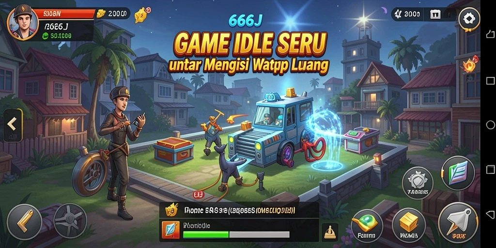 Screenshot gameplay 666J menampilkan aksi menarik dalam mengelola sumber daya.