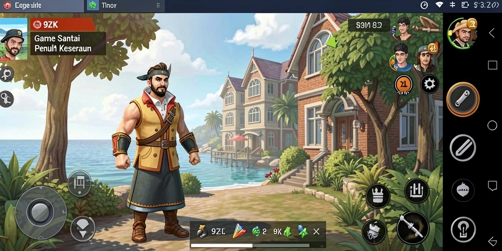 Tampilan gameplay 9ZK yang menarik dan penuh warna.