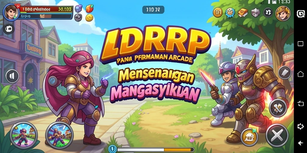 Screenshot gameplay IDRRP menampilkan aksi seru dan tantangan arcade.