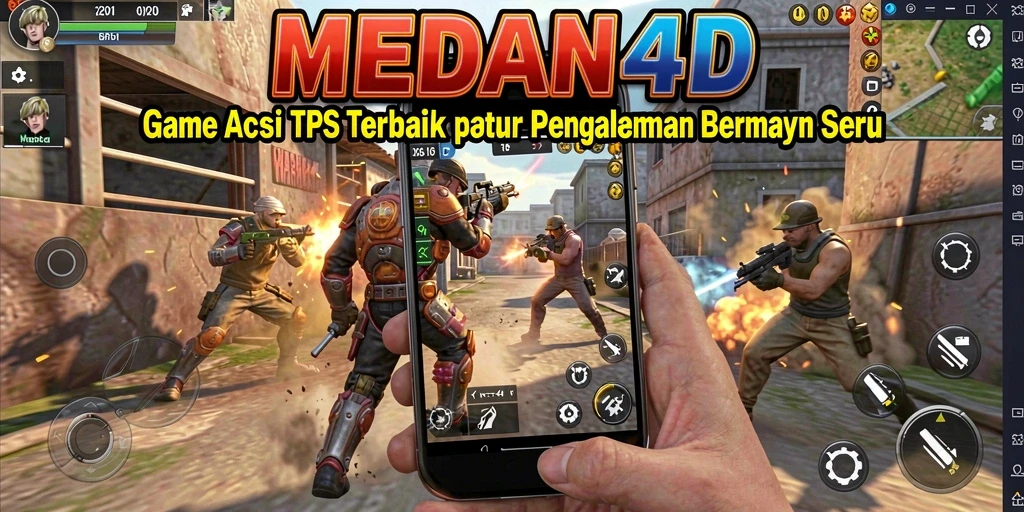 Tampilan gameplay menegangkan dalam MEDAN4D dengan aksi seru dan strategi.
