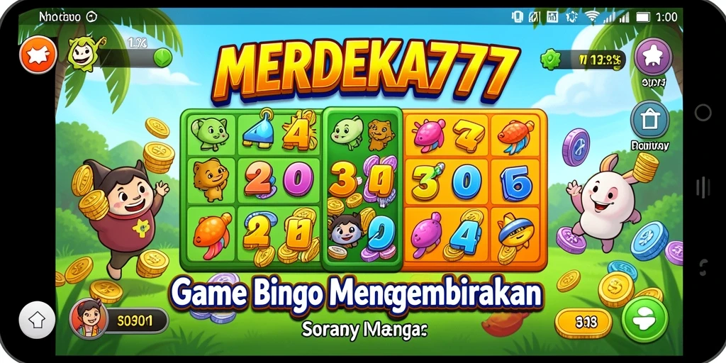 Tampilan aksi menarik permainan Bingo di MERDEKA777.