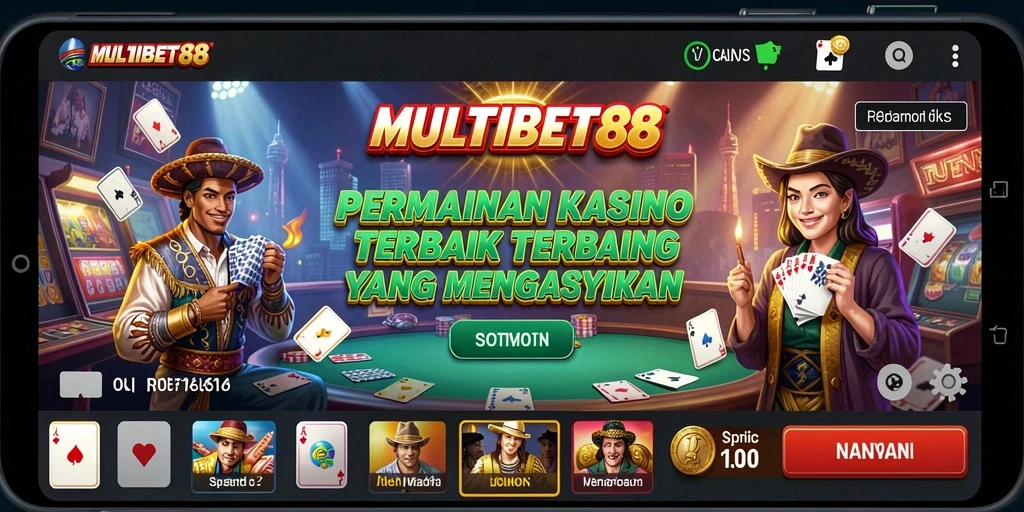 Tampilan utama gameplay MULTIBET88 dengan berbagai pilihan permainan Kasino.