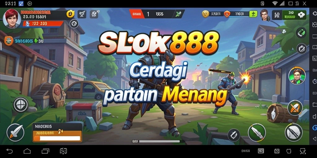 Screenshot utama yang menunjukkan gameplay strategis OLX888.