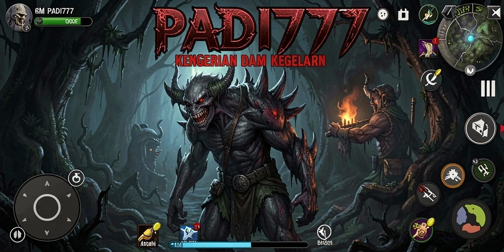 Gameplay PADI777 menampilkan kegelapan penuh ketegangan.