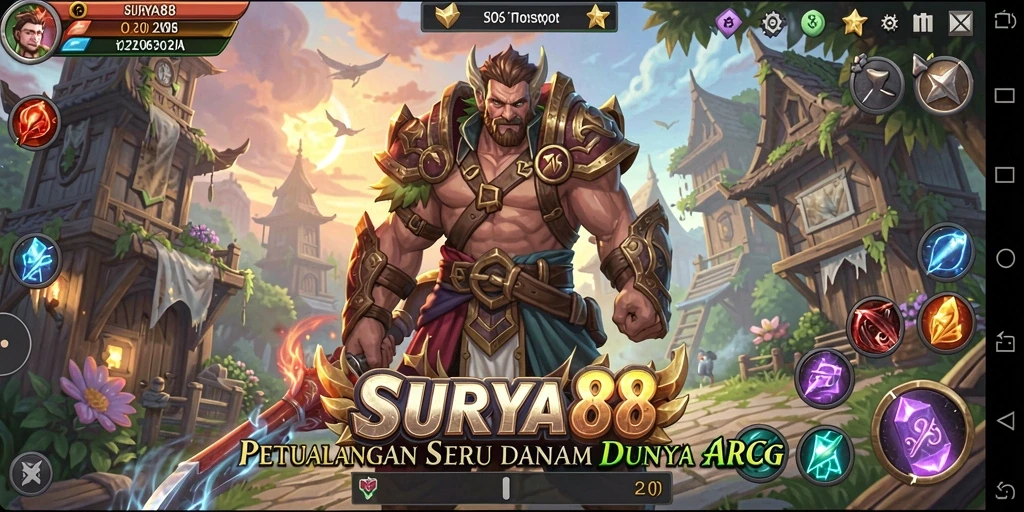 Tampilan gameplay SURYA88 yang menegangkan dalam pertempuran ARPG.